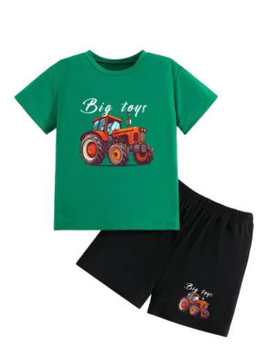 Boys casual Tractor set 