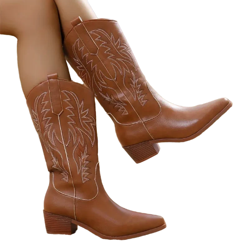 Ladies Brown Cowboy Boots