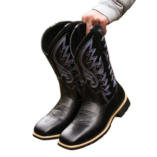 Black Mens Cowboy Boots