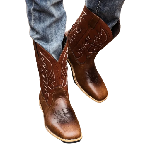 Mens Brown Cowboy Boots