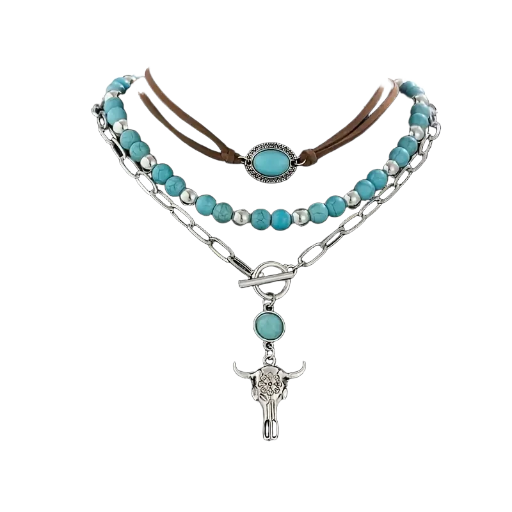 Layered Turquoise Necklace Set