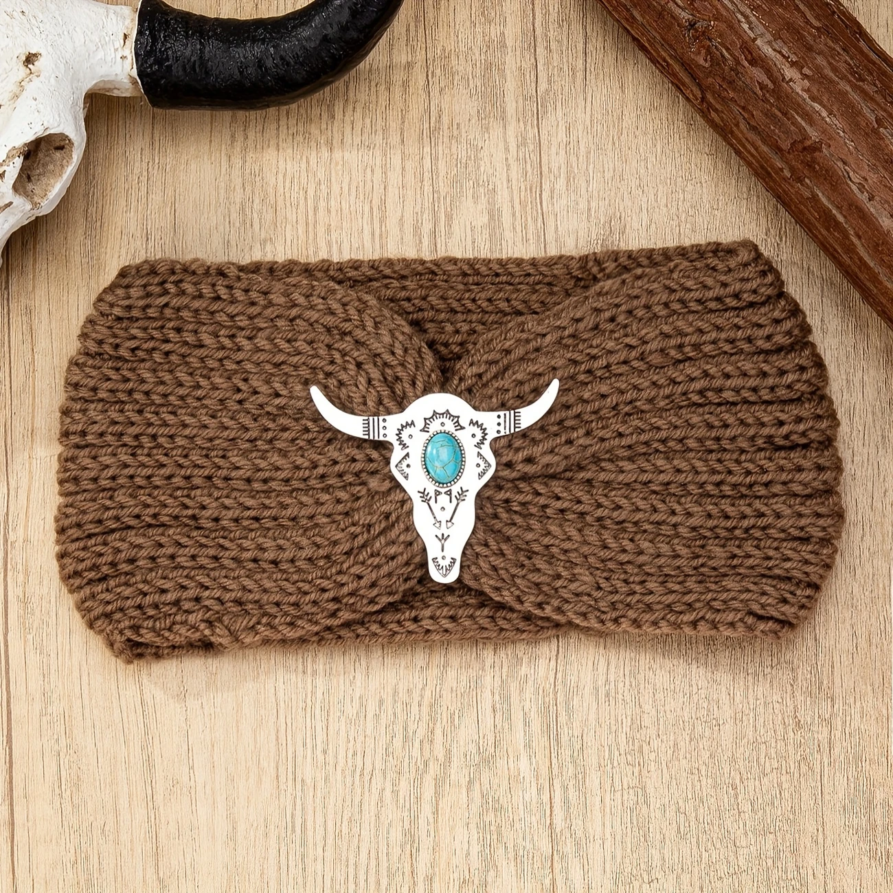 Brown or Black Knitted Headband