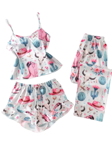 3-Piece Cute Pajama Set