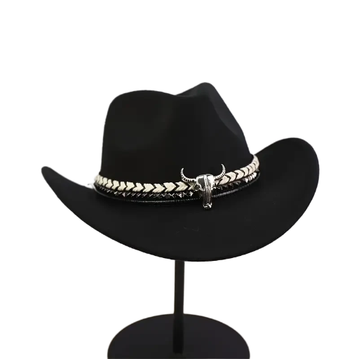 Black Cowboy Unisex Hat