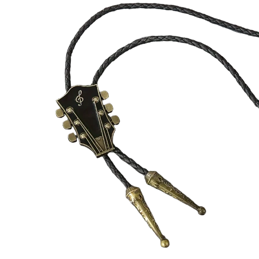 Guitar Headstock Bolo Tie