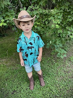 Cowboy Printed Polo Shirt
