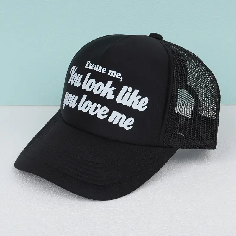 Black Trucker Hat