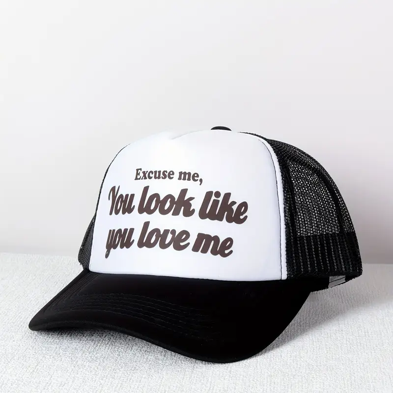 Black and White Trucker Hat