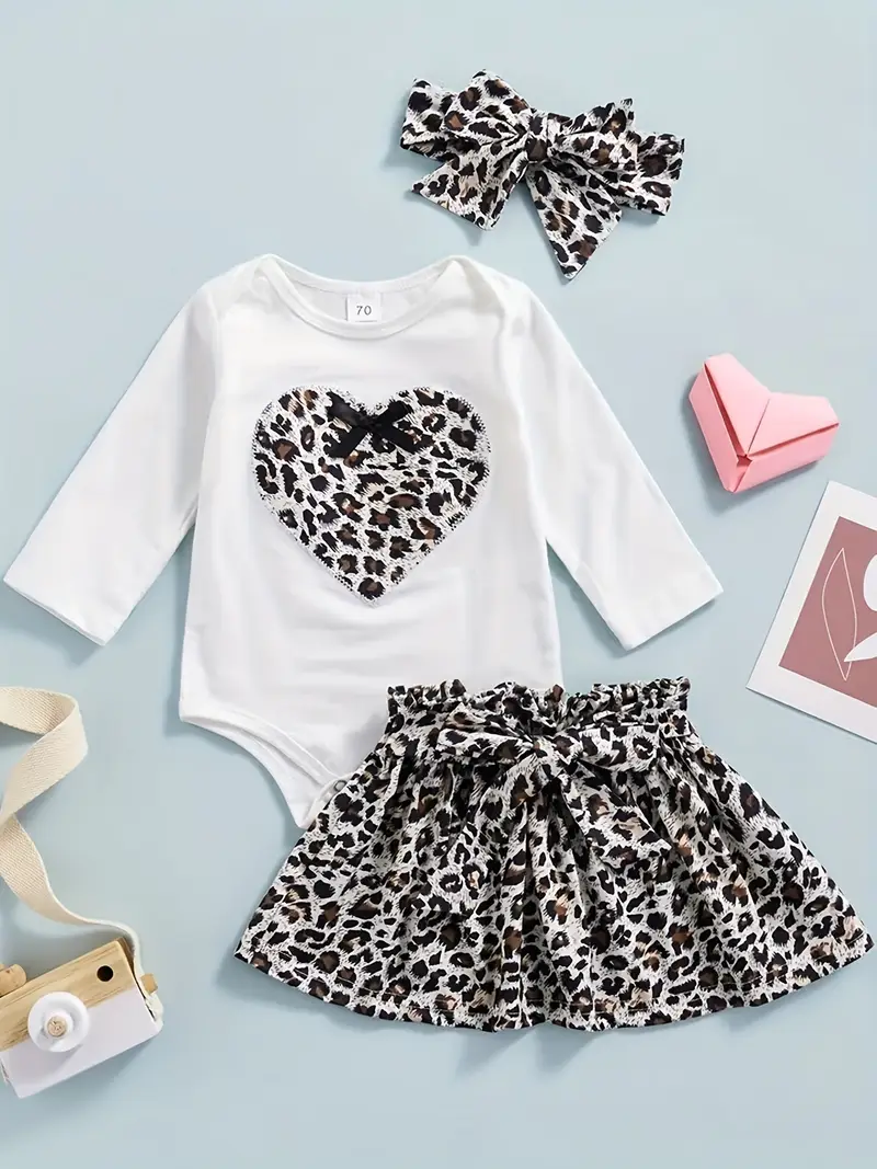 Leopard Print Baby Outfit