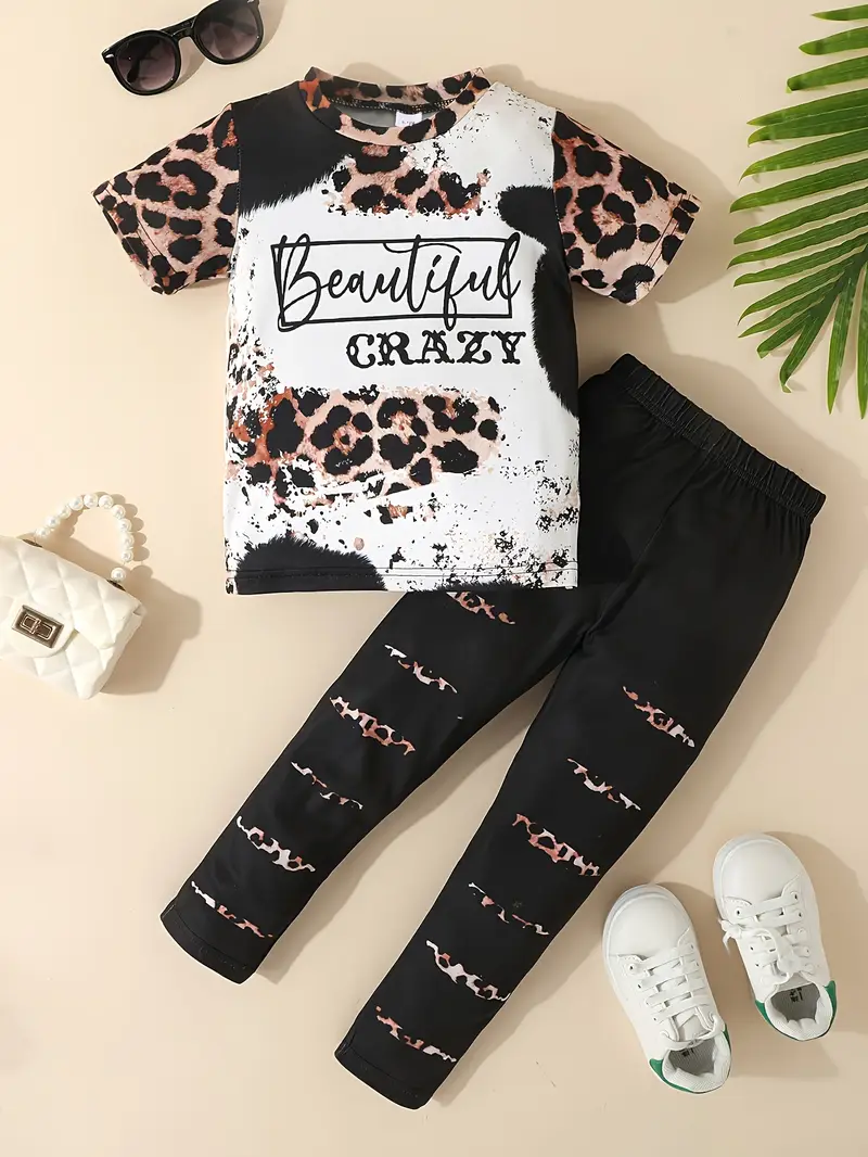Girls tights and t shirt set 