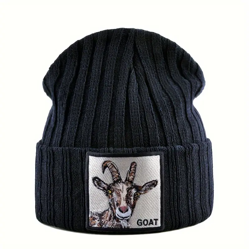  Beanie with Goat Patch