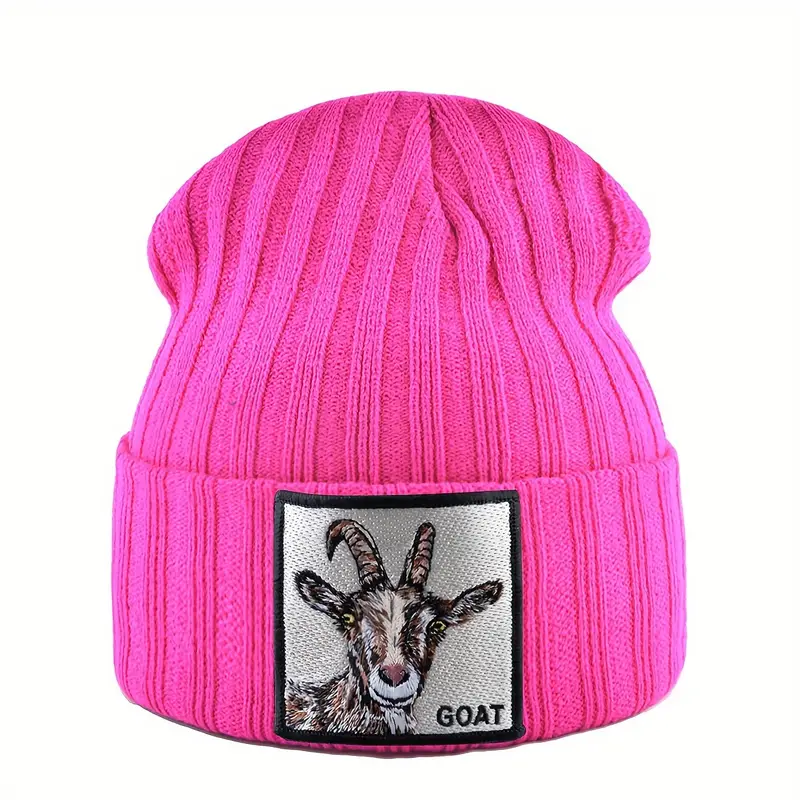  Beanie with Goat Patch