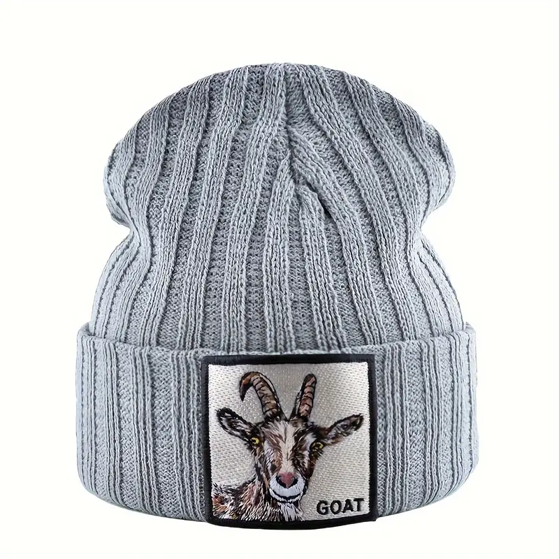  Beanie with Goat Patch