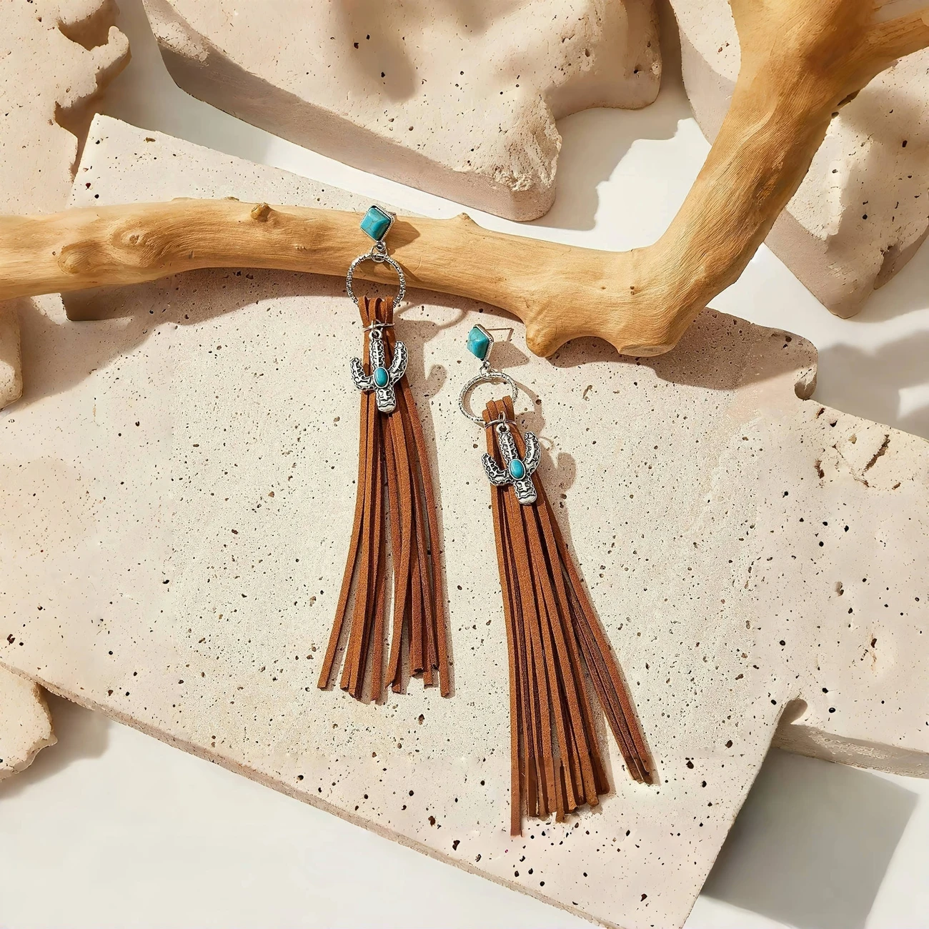 Cactus Tassel Earrings