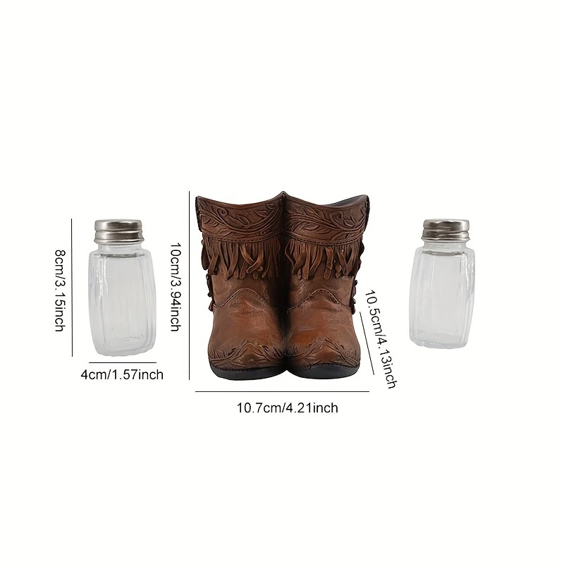 Cowboy Boot Shaped Salt and Pepper Shakers 