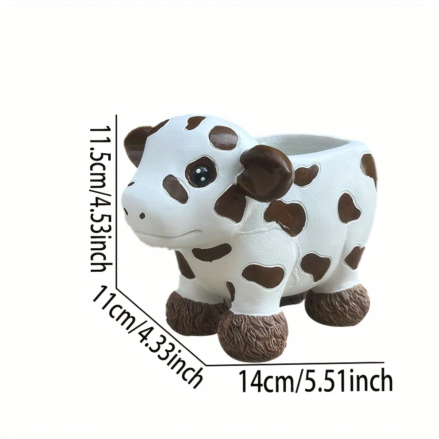 Cow Decorative Pot Plant 