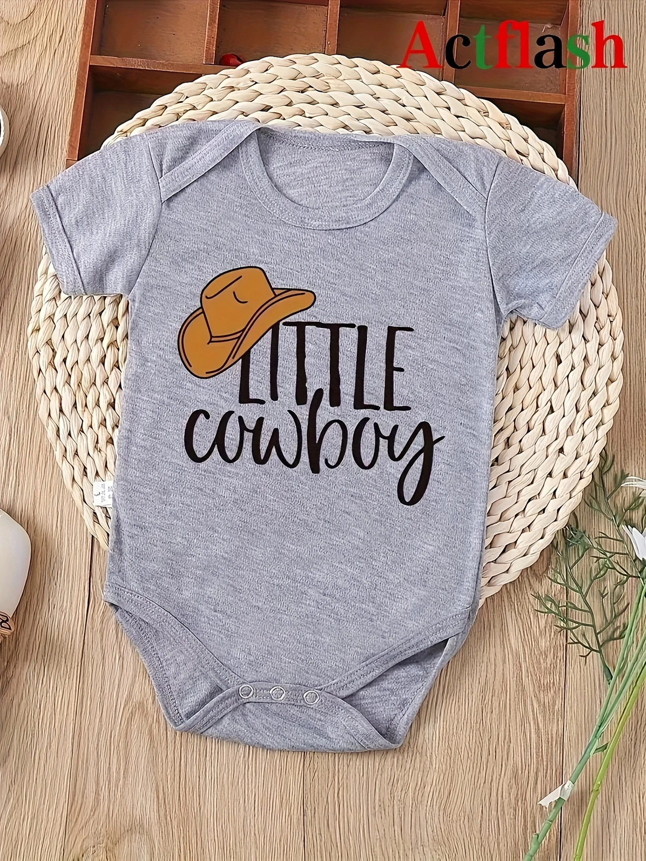 Little Cowboy Baby Onesie