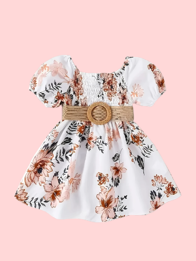 Floral Print Baby Dress