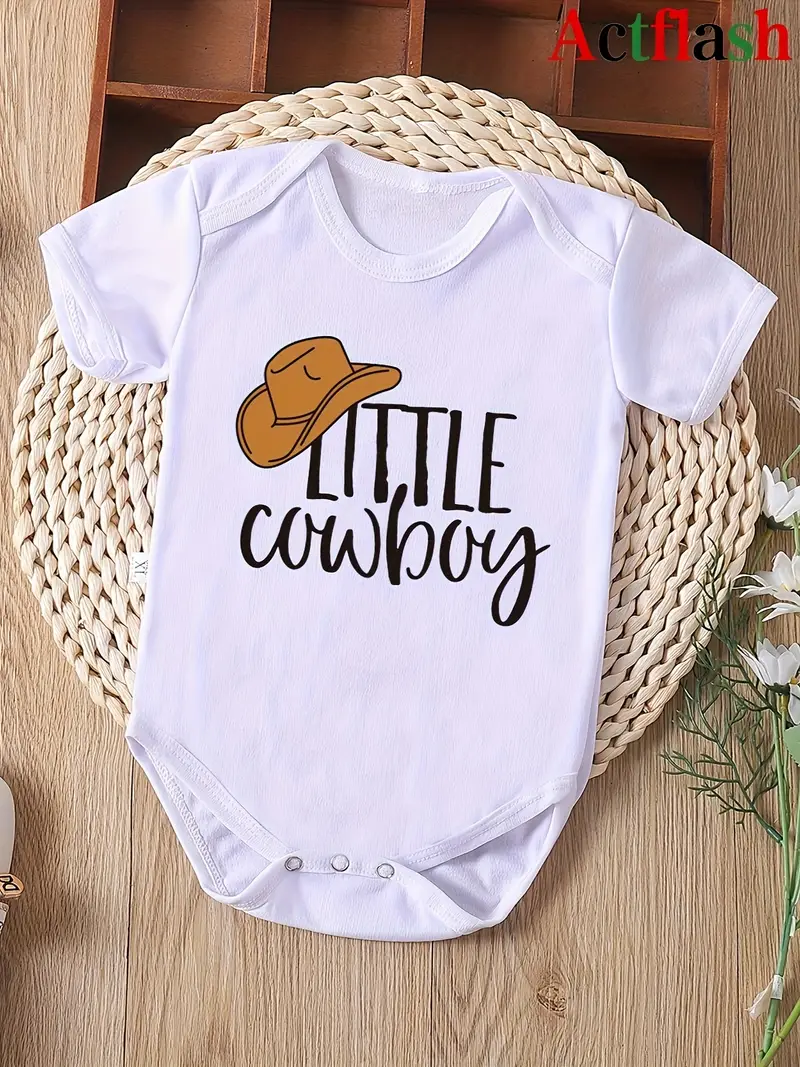 Little Cowboy Baby Onesie