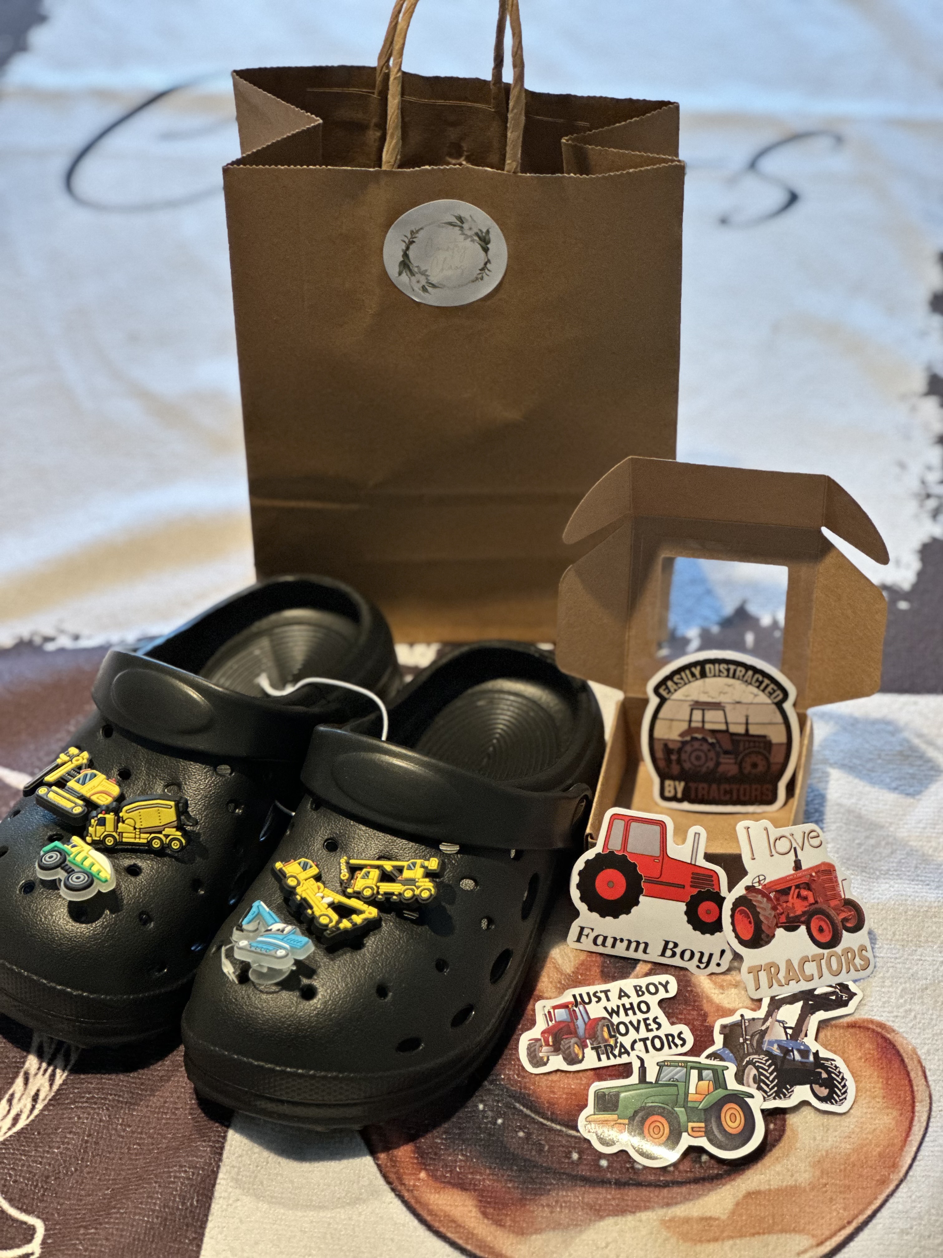 Childrens shoes with shoe charms 