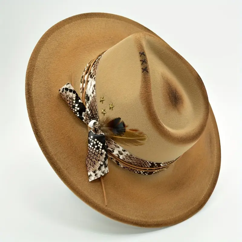 Ladies Premium Brown Fedora Hat