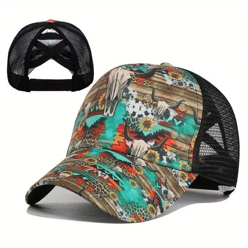 Colorful Western Style Trucker Hat