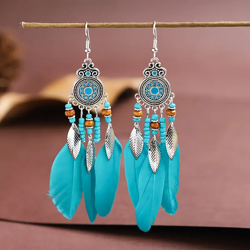 Bohemian Feather Earrings