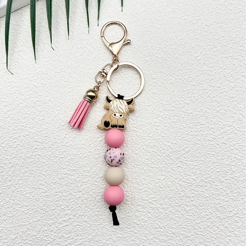 Cute Cow Keychain or Bag Charm 15