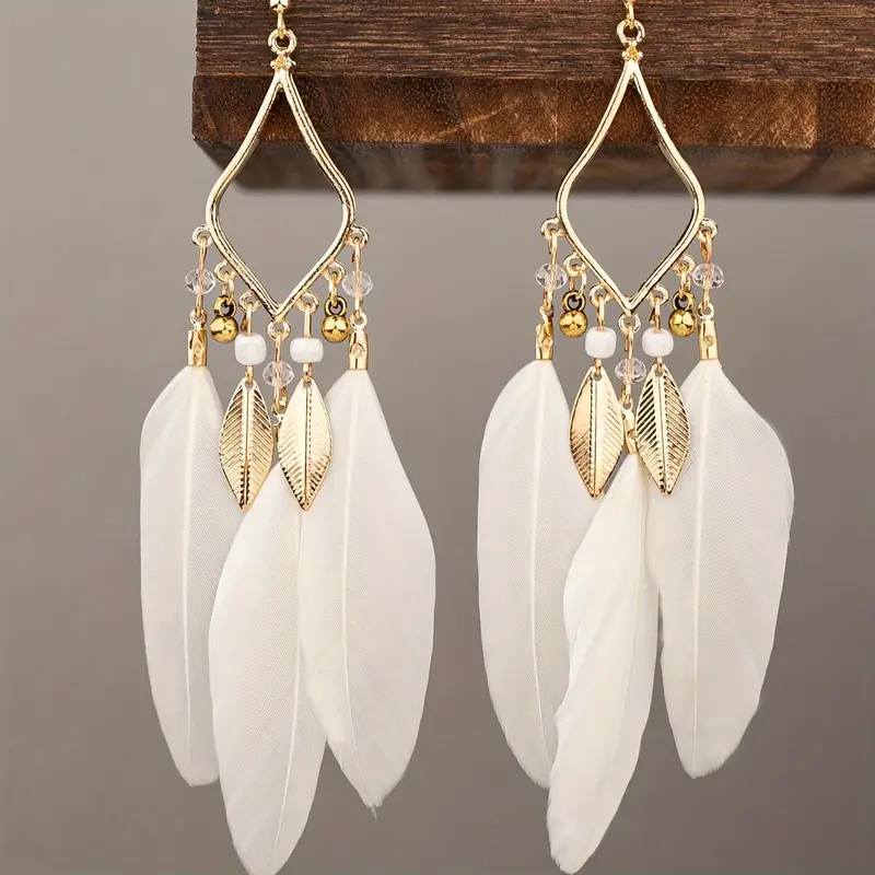 Elegant Feather Earrings