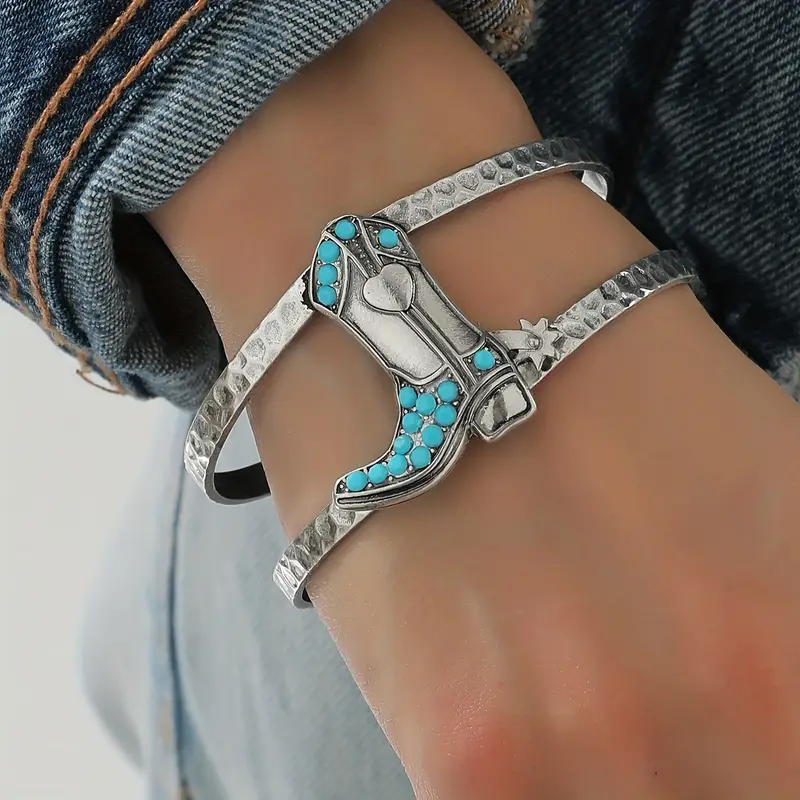 Western Boot Cuff Bracelet