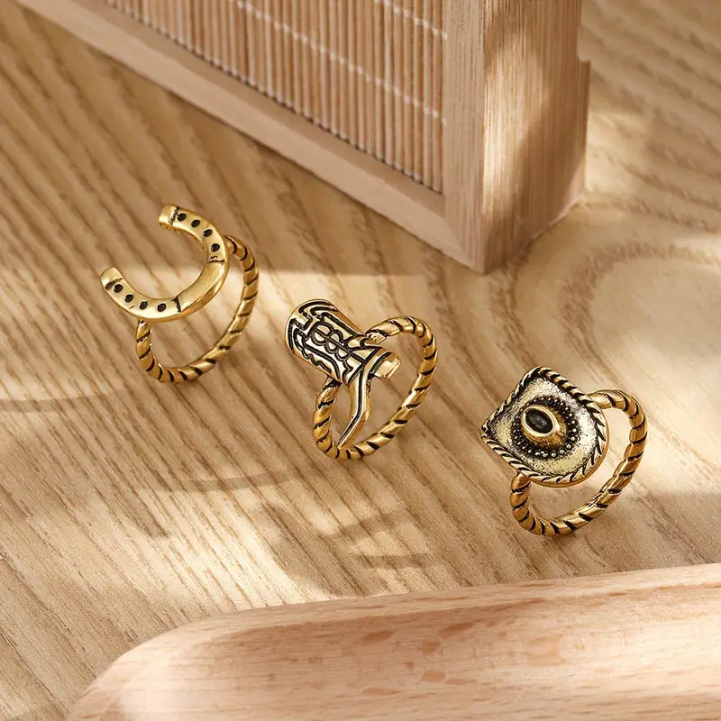 Country Rings set of 3