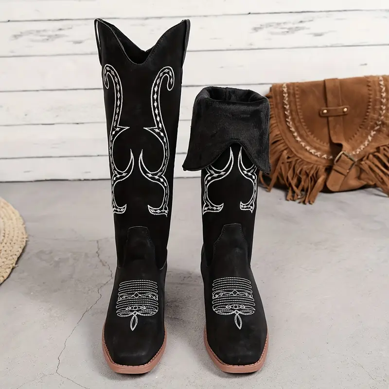Ladies Black Cowboy Boots