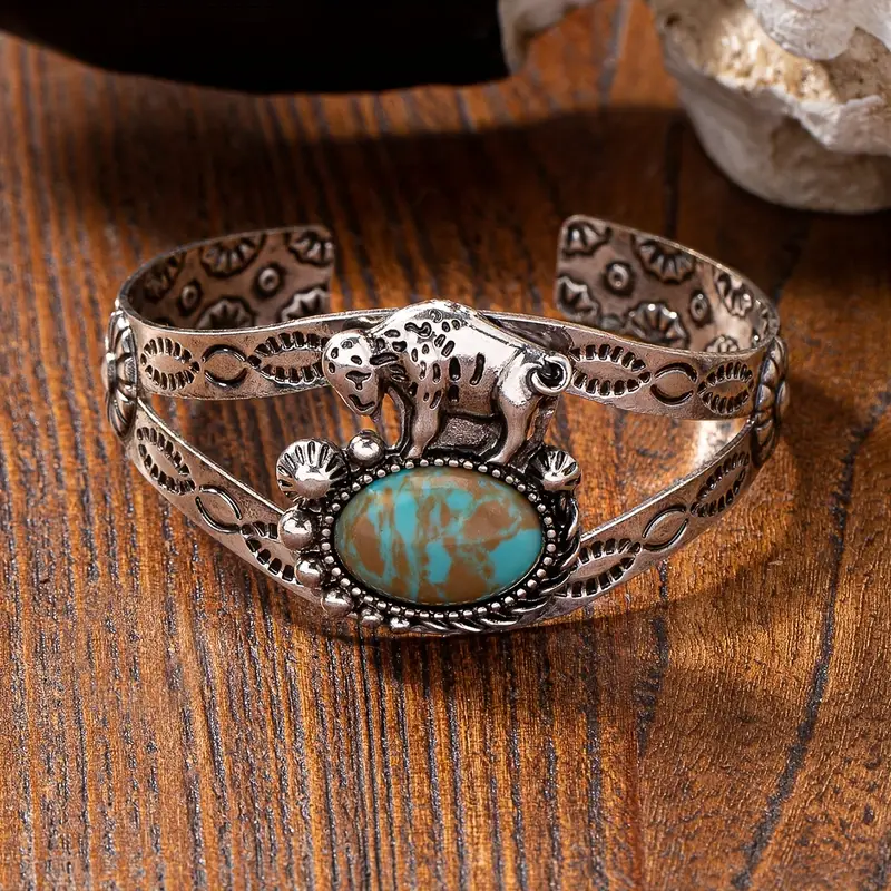 Vintage Bull Cuff Bracelet