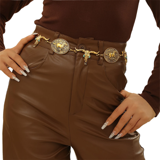 Gold Western Belt