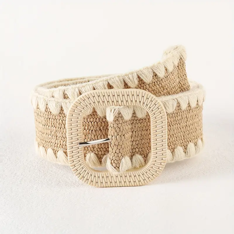 Ladies Square Woven Belts 4 colours 
