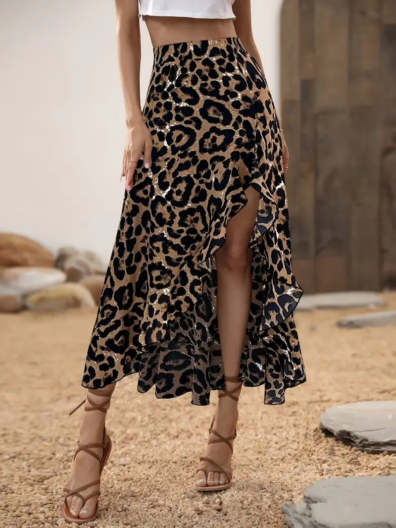 Leopard Print Skirt