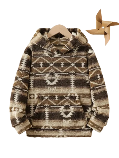 Patterned Boys Hoodie