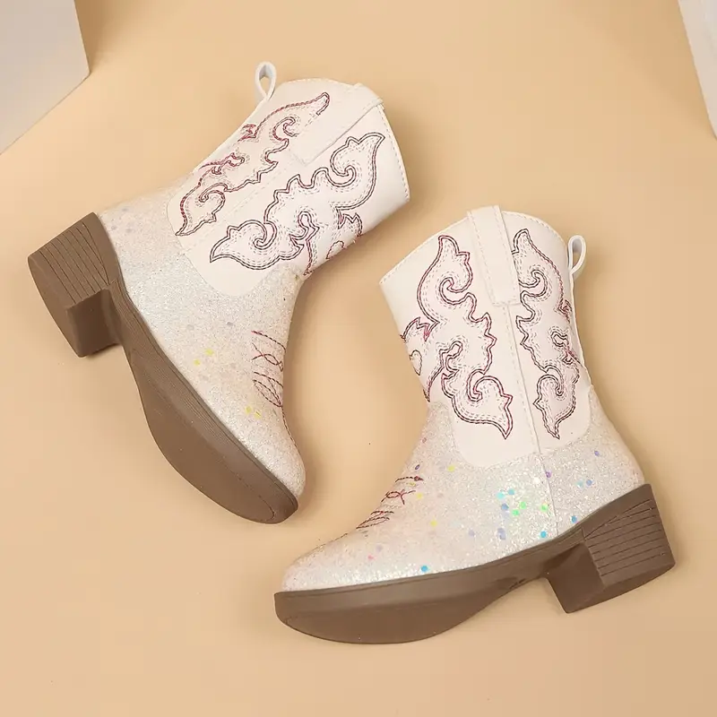 Girls White Cowboy Boots