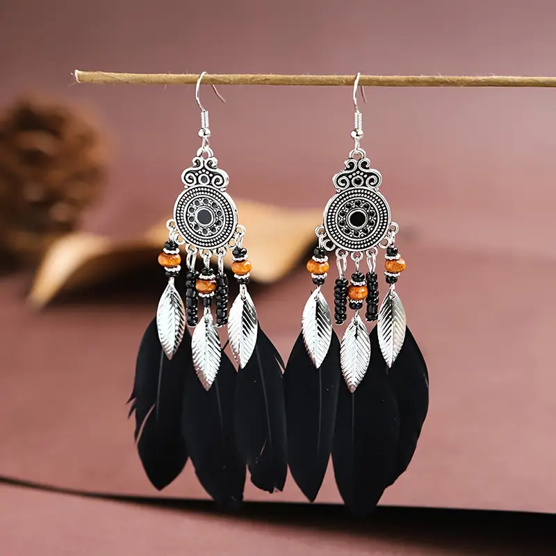 Bohemian Feather Earrings