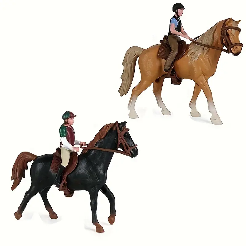 Horse and Rider Figurines