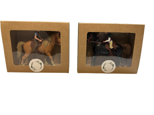 Horse and Rider Figurines
