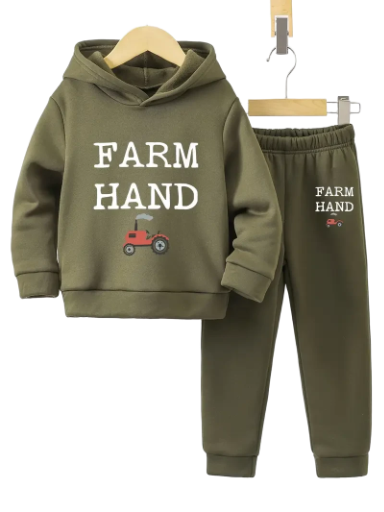 Farm Hand Kid's Hoodie and Jogger Set