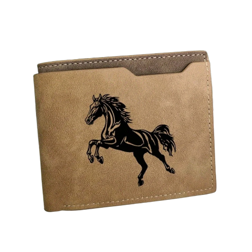 Mens Wallet with Horse Design