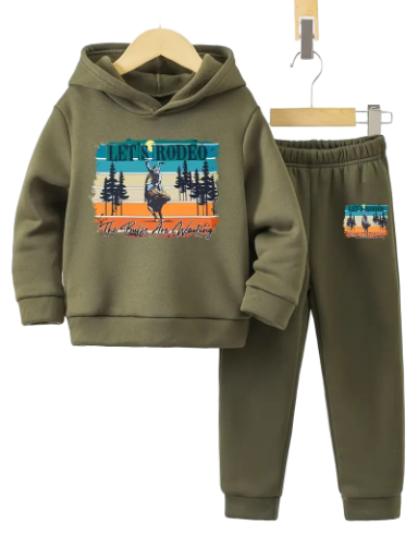 Boys Rodeo Hoodie and Pants Set