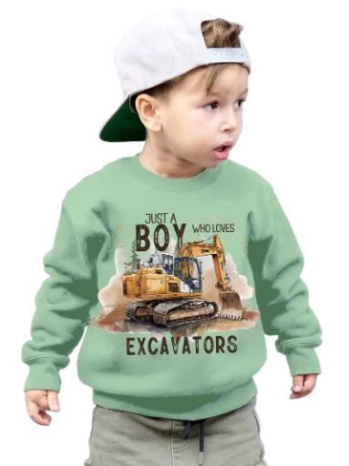 Excavator themed toddler Jumper