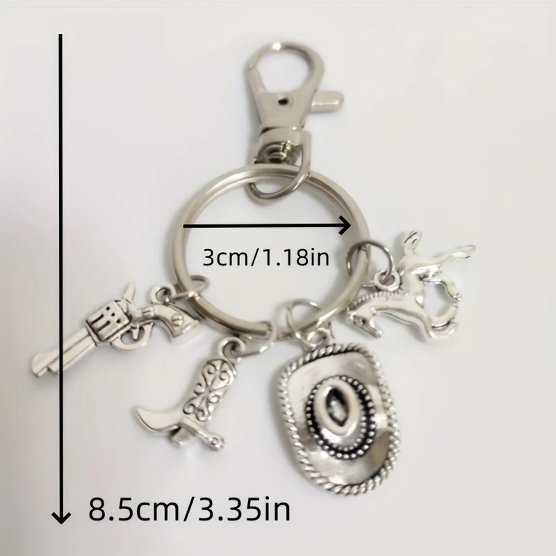 Western Themed Charm Keychain / Bag Charm 