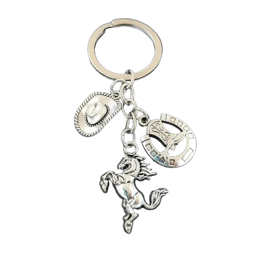 Western Themed Charm Keychain / Bag Charm 