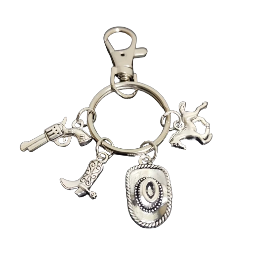 Western Themed Charm Keychain / Bag Charm 