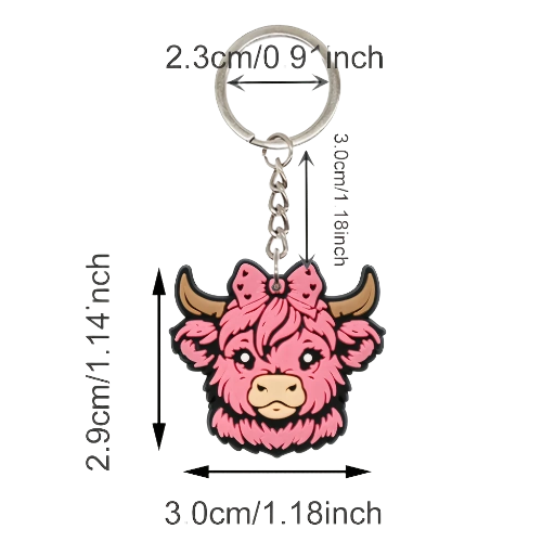 Cute Cow Keychains 