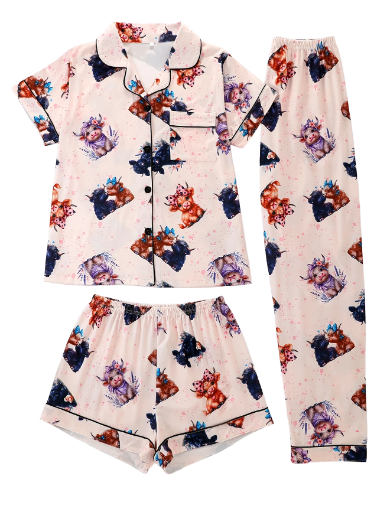 Adorable 3 Piece Country PJ Sets